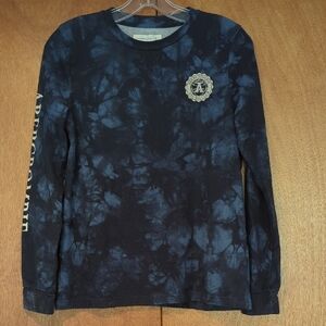 Abercrombie Kids Navy Tie-Dye Shirt